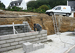 Réalisation des fondations à Bietlenheim